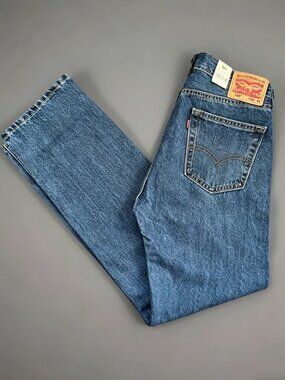Levis 505 Jeans New Mens 33x32 Regular Fit Straight Leg New With Tags Free Ship